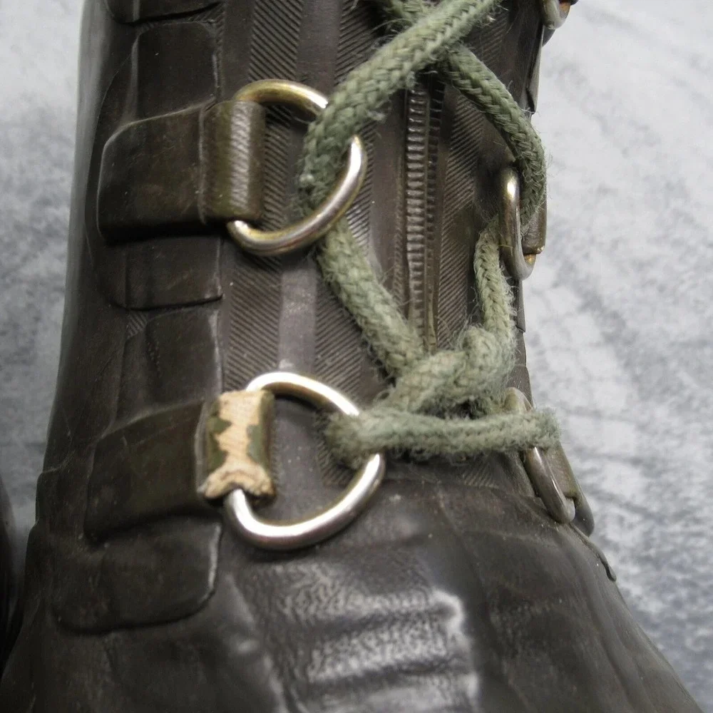 Hodgman Duck Boots Men 9 Insulated Waterproof Hunter Green Vintage Military 1984